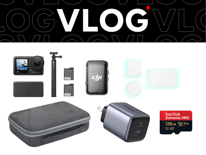 Osmo Action 4 Vlog Bundle (DJI Mic 2)